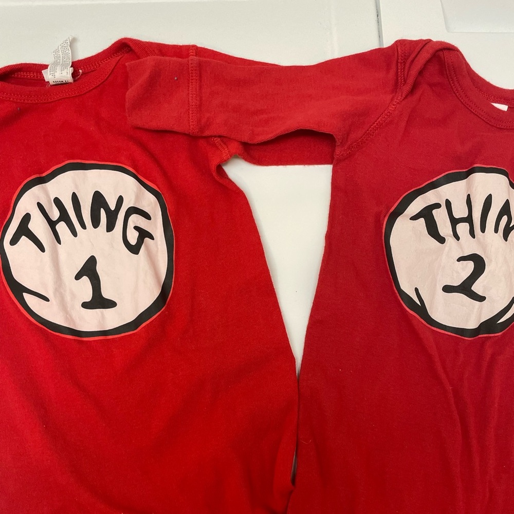 Thing 1 & 2 baby outfit